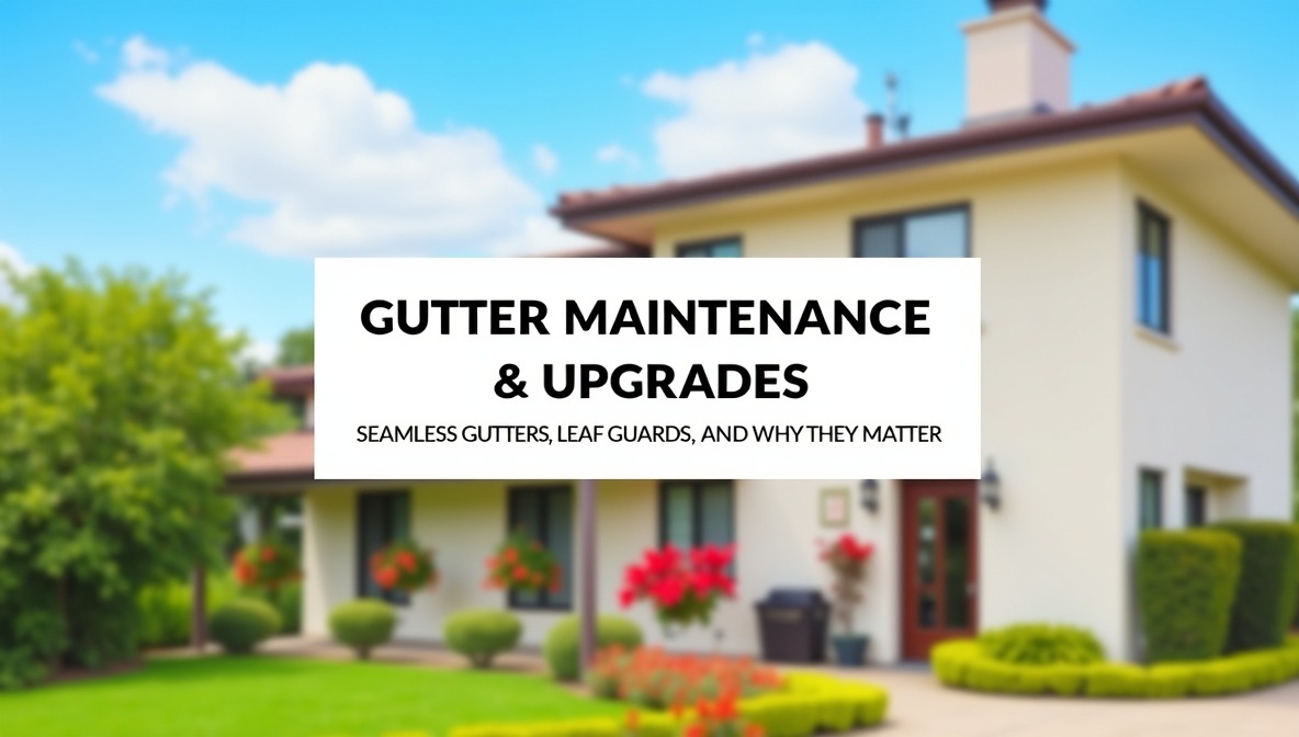 Gutter Maintenance & Upgrades — Seamless Gutters & Leaf Guards | Remodart