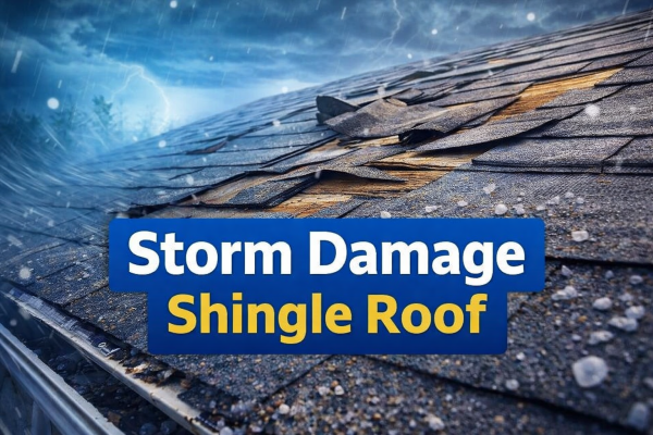 storm damage shingle roof Massachusetts