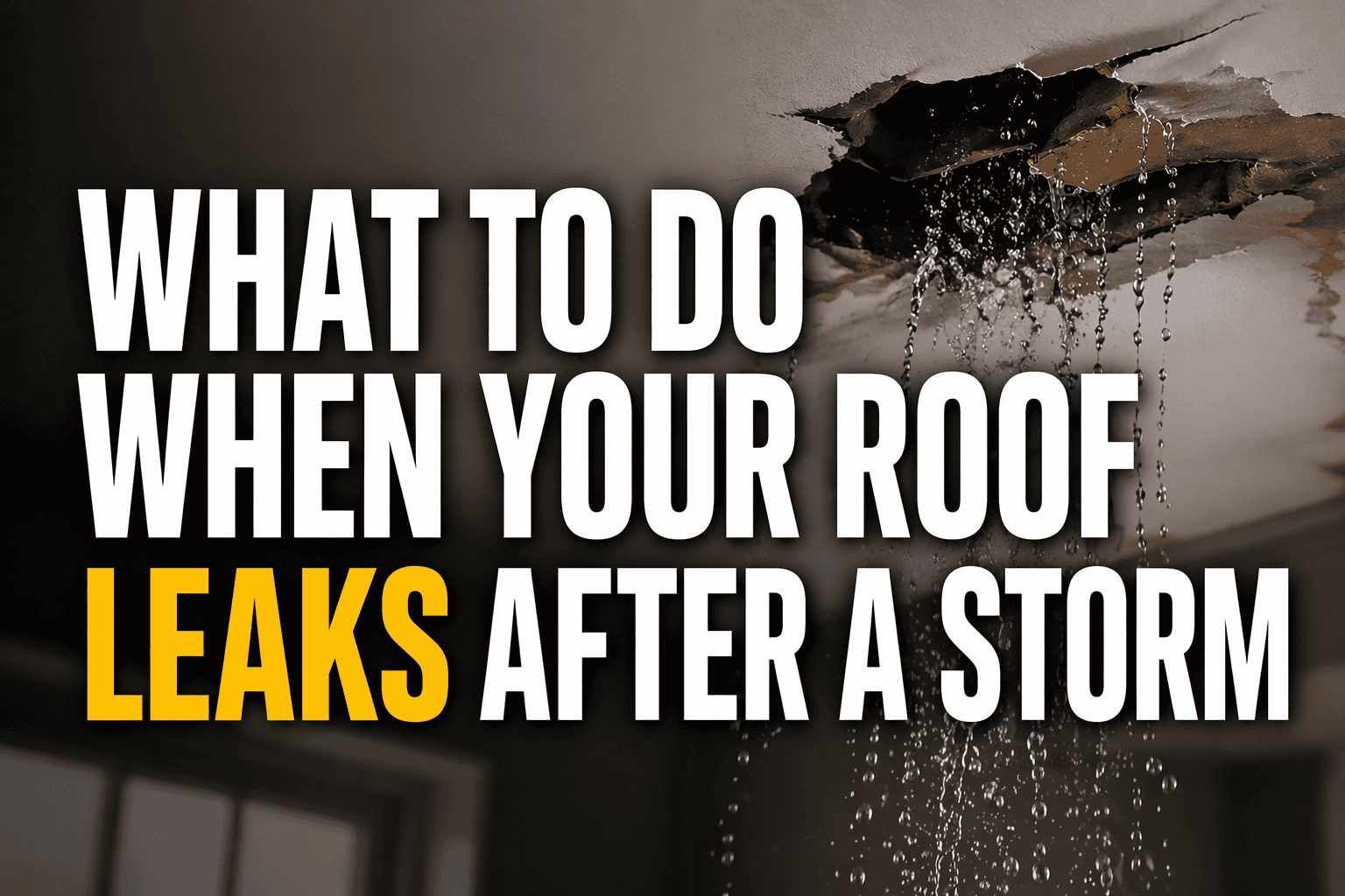 Roof Leak Repair Weston MA